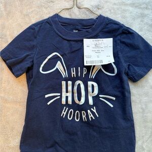 Navy Blue 'Hip Hop Hooray' Kids Tee